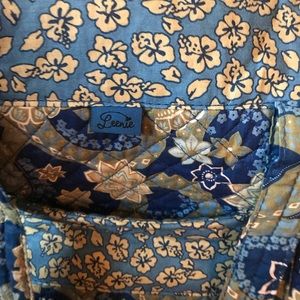 Lenient quilted large bag blue shades